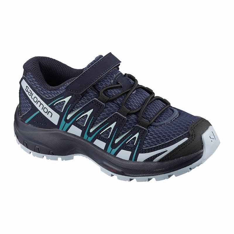 SALOMON XA PRO 3D K Philippines - Kids' Trail Running Shoes - Blue Indigo/Blue | 375624-XPM